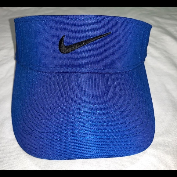 blue nike visor